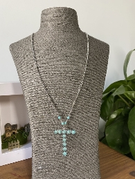 Turquoise Initial Necklace