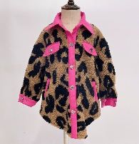 Restock kids size-Mom and Me Leopard Jacket