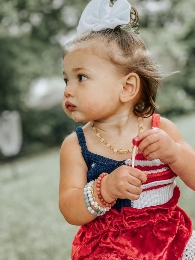 Mom and Me Patriotic Crochet Tops