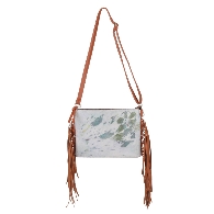 Cowhide Tassel Crossbody Purse