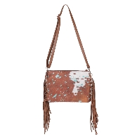 Cowhide Tassel Crossbody Purse