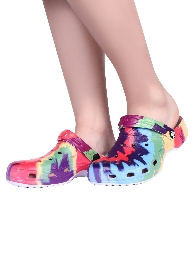 Colored hole shoes