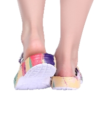 Colored hole shoes