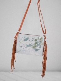 Cowhide Tassel Crossbody Purse