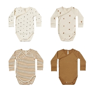 Wholesale Unisex Baby Cotton Long-Sleeve Bodysuits