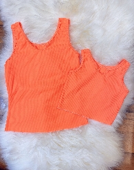 Wholesale Mom&Me Neon Colors Rib-knit Tanks