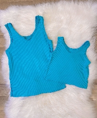 Wholesale Mom&Me Neon Colors Rib-knit Tanks