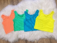 Wholesale Mom&Me Neon Colors Rib-knit Tanks