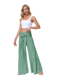 Womens Wide Leg Lounge High Waist Beach Pants 