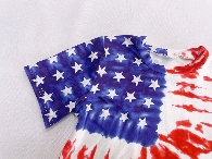 Kid's Tie Dye USA Flag T-shirt 