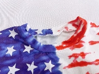 Kid's Tie Dye USA Flag T-shirt 