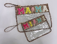 MINI Western Print PVC Purses with Words