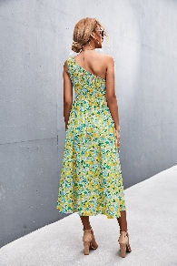 Fashion lady floral printing dress