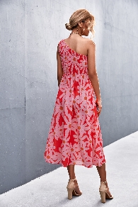 Fashion lady floral printing dress