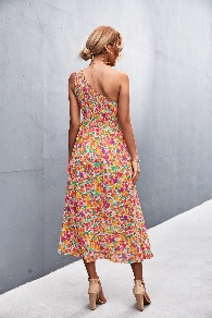 Fashion lady floral printing dress