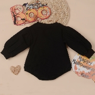 Unisex Baby Halloween Puff Sleeve Romper