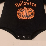 Unisex Baby Halloween Puff Sleeve Romper