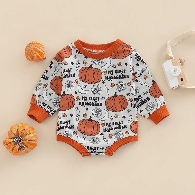 Baby long sleeve Halloween printing rompers