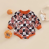 Baby long sleeve Halloween printing rompers