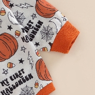 Baby long sleeve Halloween printing rompers