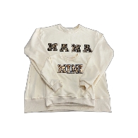 Kids size-Oversized MAMA MINI Chenille Patch Sweatshirt