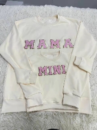 Kids size-Oversized MAMA MINI Chenille Patch Sweatshirt