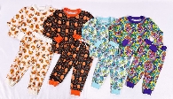 Kid's Long Sleeve Soft Lounge Sets with adjustable string