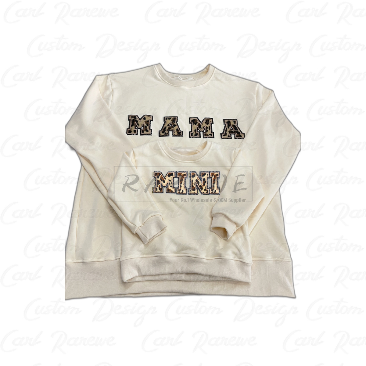 Mommy Size Oversized MAMA MINI Chenille Patch Sweatshirt RAREWE   20220913 03094460 .big 