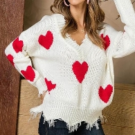 Restock Mom size-Mommy and Me Valentine's Day Hearts Sweaters