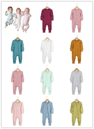 wholesale unisex baby infants bamboo fiber rompers