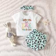 Baby Easter  Bunny Outfit Set