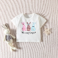 Baby Easter  Bunny Outfit Set