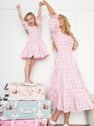 Adults Size-Girls Tiered Ruffle Dresses